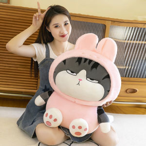 GẤU BÔNG MÈO HOÀNG THƯỢNG MÈO LƯỜM COSPLAY THỎ GẤU BÔNG LÔNG MỊN AN TOÀN CHO BÉ