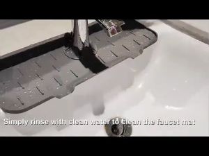 Kitchen Sink Splash GuardSilicone Faucet MatSink Water Splash GuardDish Drying MatsDraining Pad