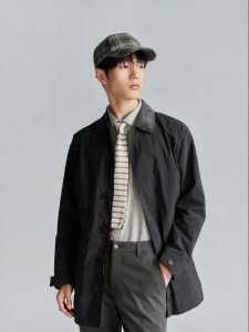Business Casual Fashion Mens Jacket Hooded Thin