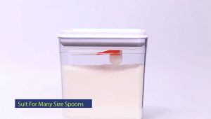 HOMSA 2300ml Airtight Milk Powder Container & Magnetic Spoon: BPA-Free Storage Solution