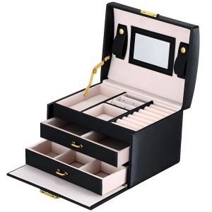 JTL Three-layer Leather Jewelry Box JB02