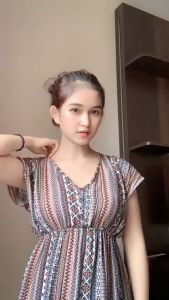 Anto Shop ID - Dress Daster Manohara Bali Panjang Hirumi Kain Lembut Nyaman Bahan Rayon Motif