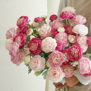 Vườn Hoa Lụa Phong Cách Bắc Âu Đơn Giản Trang Trí Nhà Trang Trí Bàn Ăn Phòng Khách Hoa Tulip Cao Cấp Nghệ Thuật Hoa Trang Trí