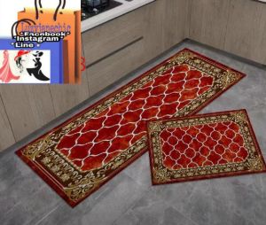Kitchen floor rug/carpet in random or various designs as shown on uploaded photos. Best use in kitchen floor and entrance door to avoid dust/wet foot bring dirts to our floor
