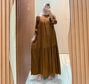 gamis bhn katun rayon ld 110-120