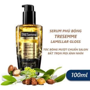 Tinh Chất Phủ Bóng Tóc TRESemme Lamellar Gloss LamellarBond+ Nourishing Serum 100ml - Premium Hair Shine & Moisture Treatment
