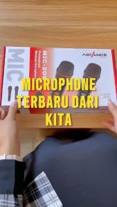 Advance 2 Mic Karaoke MIC207 Mikrofon Original Wireless Mic208 Microphone Profesional Garansi