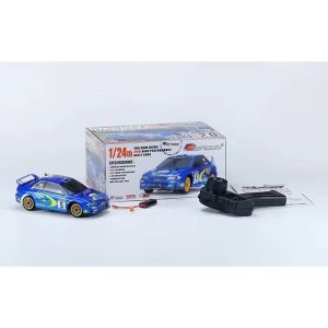MN MODEL | 1/24 Brushless RC Car Subaru Simulation Rally Car Mini 4WD Remote Control Model Vehicle For Hobbyists Racing Enthusiasts