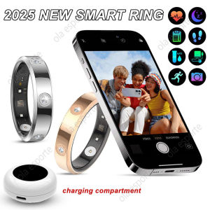 New Smart Ring Women Heart Rate Blood Oxygen Monitor Smartring 5 ATM Waterproof Multiple Sports Modes Pedometer For Android iOS