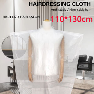 110X130cm Disposable Shawl for Hair Dye Protection Cloth Scarf Hair Dyeing Hair Treatment Oil Hairdressing Hair Saloon Dedicated Plastic Waterproof Thickened Disposable 一次性披肩
