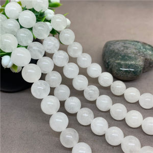 DIY Bracelet Beads: White Jade & Carnelian Loose Stone Jewelry