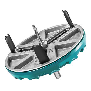 【จัดส่งในประเทศ】มัลติฟังก์ชั่น Universal Hole Opener ปรับได้ 45-130 มม. เครื่องมือเจาะไฟฟ้า เครื่องมือตัดไม้