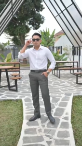 Celana Kantor Formal Pria Slimfit Bahan Dasar Kain Woll Kualitas