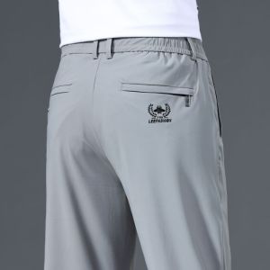 Lce Silk Pants Mens Summer Trendy Brand New Thin Style Quick Drying Air-Conditioned Pants With Casual Pants