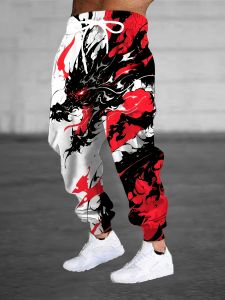 2026 Autumn and Winter Hot Selling Fashion Dark Abstract Gothic Texture Mens Casual Sports Outdoor Jogging Pants Large Size