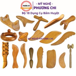 Combo bộ Dụng Cụ Ấn Huyệt Cạo Gió Mát Xa Giúp Đả Thông Kinh Mạch Và Lưu Thông Khí Huyết | Mỹ Nghệ Phương Chi
