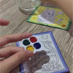 TAIYO Melukis Mewarnai Gambar Cat Set Coloring Painting Paint Picture Brush