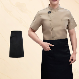 Custom Summer Short Sleeve Fast Drying Female Chef Uniform