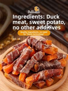 petlimit | Duck Meat & Sweet Potato Chews Training Treats for Dogs