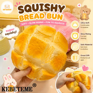 KEBETEME Squishy Stress Ball Fidget Toy with Super Solid Squishy Bread Oversized Pineapple Bun Stress Relief Toy  Birthday Gift FOR Kids ASMR