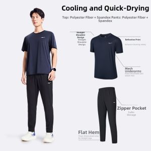 Erke | Quick Drying Icy Yarn Sportswear Set Men