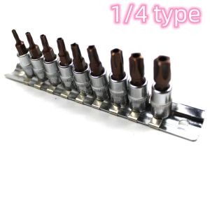 9pcs/set 5 Point Star Torx Screwdriver Bit Drive Socket Pentalobe TS10 TS15 TS20 TS25 TS27 TS30 TS40 TS45 TS50 Tools