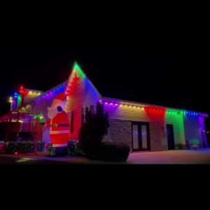 Outdoor Eaves Decoration Light RGB Colorful Transformation String Light APP Remote Control Energy-saving Light for Party Decor