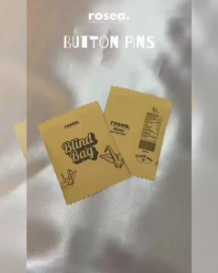HIRON O INSPIRED TINPLATE PINS BAG BADGE BROOCH 32MM GLOSSY