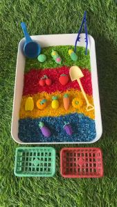 Sensory Tray Mini Garden / DIY Mini Garden / Sensory box untuk usia 3-4 tahun