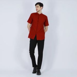 Kemeja Pendek Koko Ciangi Basic Muslim Sage Green - Maulvi Ruwaiva