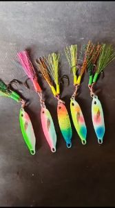 Micro jig plus kail ful gid metal jig 10g/15g/20g/30gram micro jig drag metal cast plus kail umpan pancing metal jig assist hok jig glow in the dark umpan jig dmc ful gid