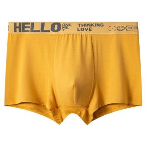 Mens Breathable Loose Boxer Shorts Antibacterial Comfortable Underwear Sport Style mid Waist Polyester Fiber Youth Suitable