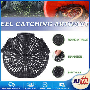 ★Same Day Shipping★ Fish Mesh Net Tackle Cage Crayfish Catcher Eels Traps Finless Eel Loach Trap Fishing Pot Container LZC-Eel-Cage