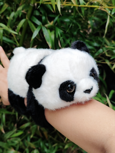 Đồ Chơi Gấu Trúc Cầm Tay Đệm Bông Xe Đạp Mini Quà Lưu Niệm Du Lịch Thành Phố Chengdu Đồ Chơi Gấu Trúc JanePanda PP Cotton