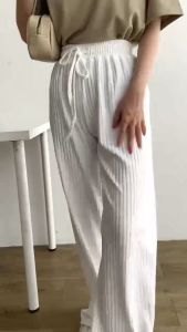 Celana Kulot Knit Highwaist Wanita Knit Hornets Lyra Pants Jumbo