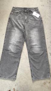 Nhập LAZFASHION88 giảm 20% đơn 149k - Quần Jean Ống Rộng DAPPERANDMORE Washed Denim Pants - Grey