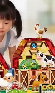 Đồ chơi xếp hình nam châm cầu vồng magnetic Tiles thông minh theo chủ đề bộ đồ chơi giáo dục lắp ghép cho bé