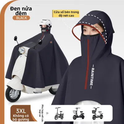 QUANYAN | Áo Mưa Dài & Dày cho Đi Xe Tự Động và Xe Máy