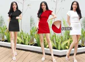 1803 Crop Top/One Set 2in1/Setelan Rok Wanita/Setelan Crop Top/Korean Style