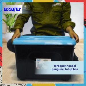 BOX CONTAINER 50 LITER + RODA - Kontainer Box Plastik / Container Box