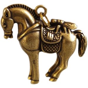 Pure Brass Zodiac Gourd Chinese Feng Shui Keychain Amulet Lucky Charm Natural Cinnabar Keyring Pendant Home Decorations