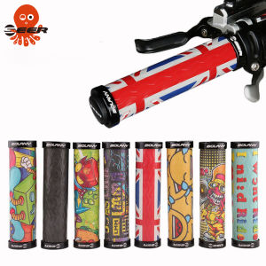 SEER Bicycle Grips MTB Bike Handbar Grips Rubber Bilateral Lock Mountain Bikes Handlebar Grips Non-slip Cycling Bike Accessories