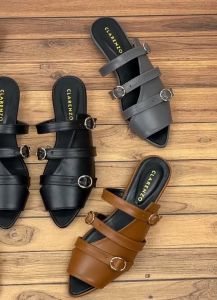 Sandal Wanita Slip On Mules JD04 Warna Soft Terbaru