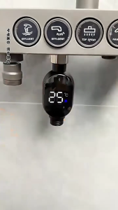 【พร้อมส่งจากไทย】เครื่องวัดอุณหภูมิฝักบัวอาบน้ํา หน้าจอดิจิทัล Led 0~99℃ แสดงอุณหภูมิน้ํา  สัมผัสกันน้ำ ติดตั้งง่าย