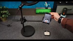 เสริมสวยหน้าลง ขาตั้งถ่ายมุมสูงพร้อมไฟ ขาตั้งถ่ายTopview ถ่ายทำอาหาร รีวิวสินค้า การเรียนการสอน ครบทุกการใช้งาน