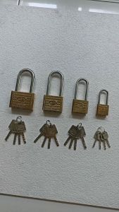 [ FERRUM ] Gembok Pintu Pagar Rumah Gembok Besi Baja Gold Lhr.Panjang 30mm & 40mm & 50mm & 60mm