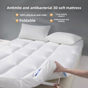 Five Star Hotel Quality Soft Mattress Pad 180x200 for Home Bedroom Student Dormitory Single Bed Non-Waterproof Compressed Roll Cotton Cover