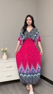 Dazzlin National Fashion: Thailand's V Collar Cotton Silk Beach Dress