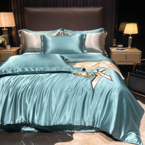 Luxurious Silk Bed Sheet Cover Cooling And Smooth