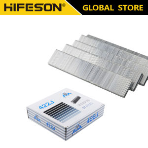 HIFESON 3700PCS/Lot/Box U-shaped Nails Set 406 410 413 416 422 Electric Nailer Straight Stainless Steel Nails Staples Pneumatic Nailer Manual Nailer Accessories Furniture Upholstery Manual Staple G-u-n Household Hand Tool